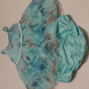 COPY - Girls formal sleeveless dress 18 months tourquois